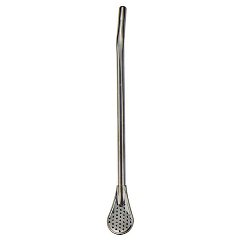 Stirring Spoon With Stainless Steel Filter Straw