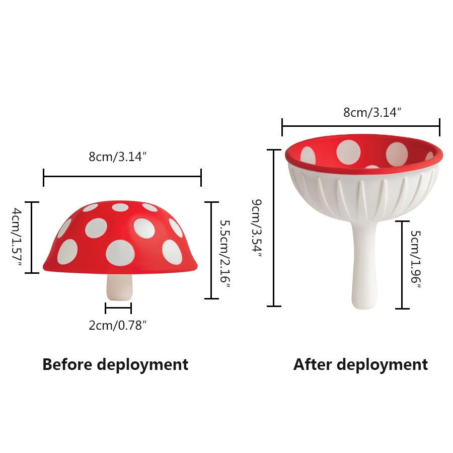 Mushroom Silicone Funnel Household Mini