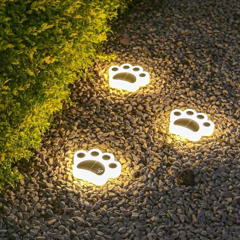 Outdoor Waterproof Outdoor Courtyard Garden Layout Villa Small Yard Decoration Lawn Lamp Solar Cat's Paw Underground Lamp