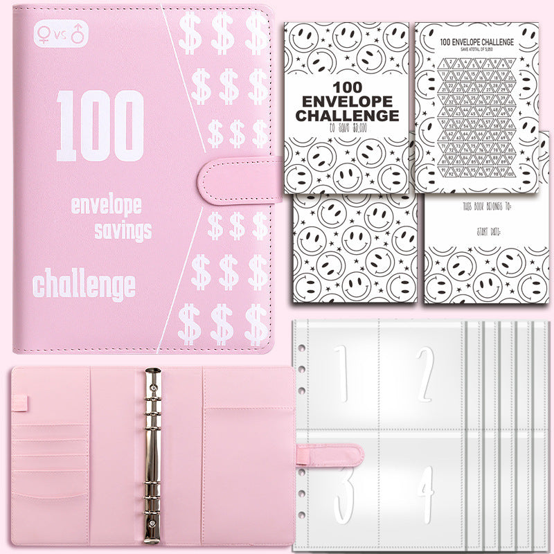 Loose Spiral Notebook Challenge Cash Envelope Savings Book